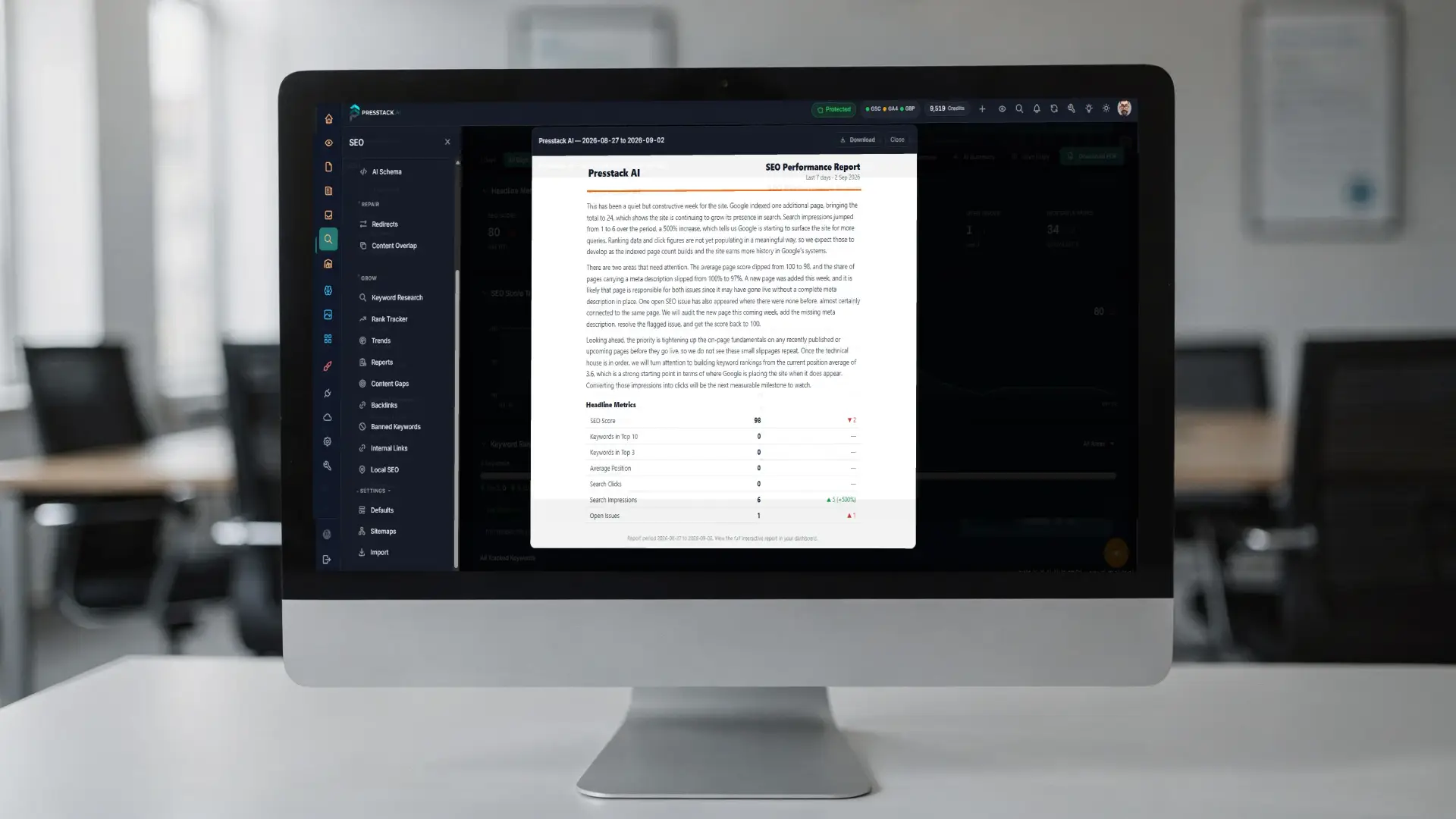 A Report Your Boss Can Actually Read.